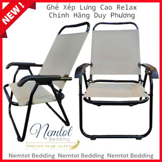🧨SẢN PHẨM MỚI🧨 Ghế Xếp Lưng Cao Relax Ngồi Cà Phê, Trà Sữa, Sân Vườn, Ghế Xếp Có Tựa Lưng_Chính Hãng