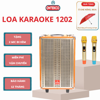 Loa kéo ONTEKCO 1202/1502 bass 30/40 kết nối bluetooth, loa hát karaoke di động