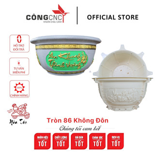 Khuôn Đúc Chậu Cảnh Siêu To Tròn 86 Không Chân Đôn