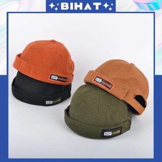 Mũ miki hat, nón tròn không vành lưỡi trai cho nam, nữ chất nhung gân, nón miki hat MU369