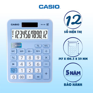 Máy tính Casio MX-12B Chính Hãng - Phiên bản màu Pastel