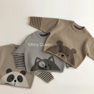 Size (10-25kg) Áo Len Hãng Mtiny Queen Hình Ngộ Nghĩnh Chất Dày Ấm Cho Bé Trai Loại 1