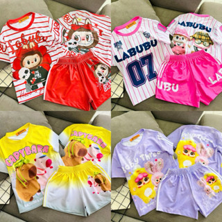 Quần áo trẻ em - Đồ bộ 3d thun lạnh cho bé gái bé trai in hoạt hình siêu nhân khủng long ngựa pony size từ 8 đến 40kg