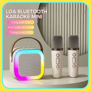 Loa Bluetooth Karaoke Mini KINYO K12 kèm mic không dây công suất 10W