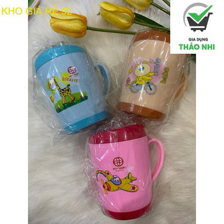 cốc uống nước có nắp nhựa việt Nhật