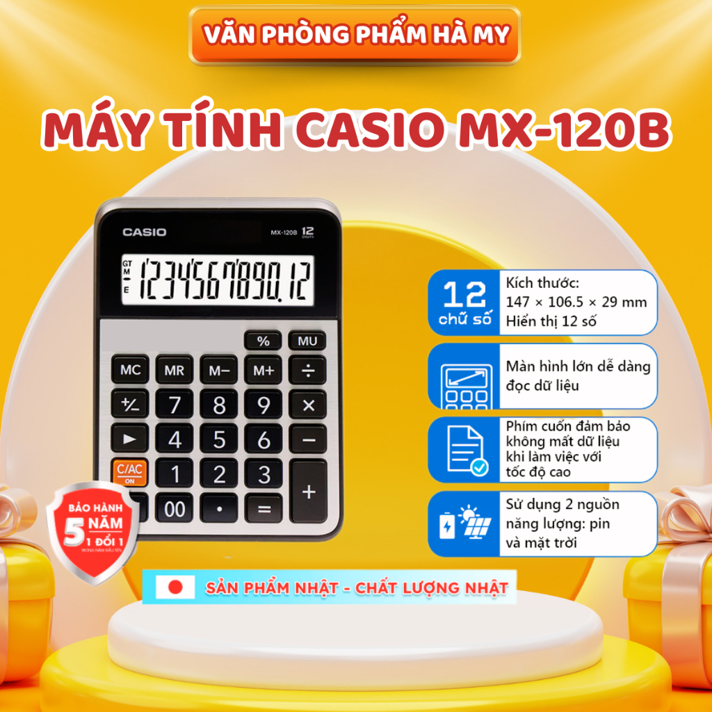Máy tính Casio MX-120B Chính Hãng