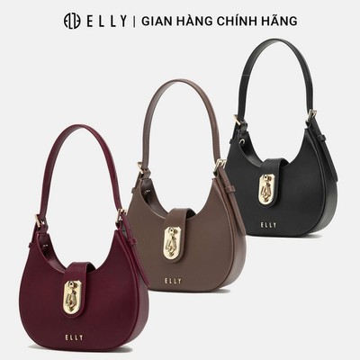 Túi xách nữ da thật ELLY ET172 túi đeo vai đeo chéo xách tay cao cấp chính hãng