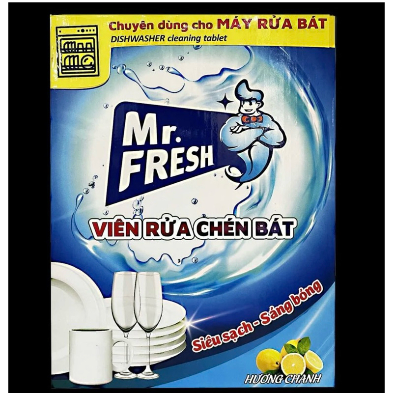 VIÊN RỬA CHÉN BÁT MR FRESH 32 VIÊN
