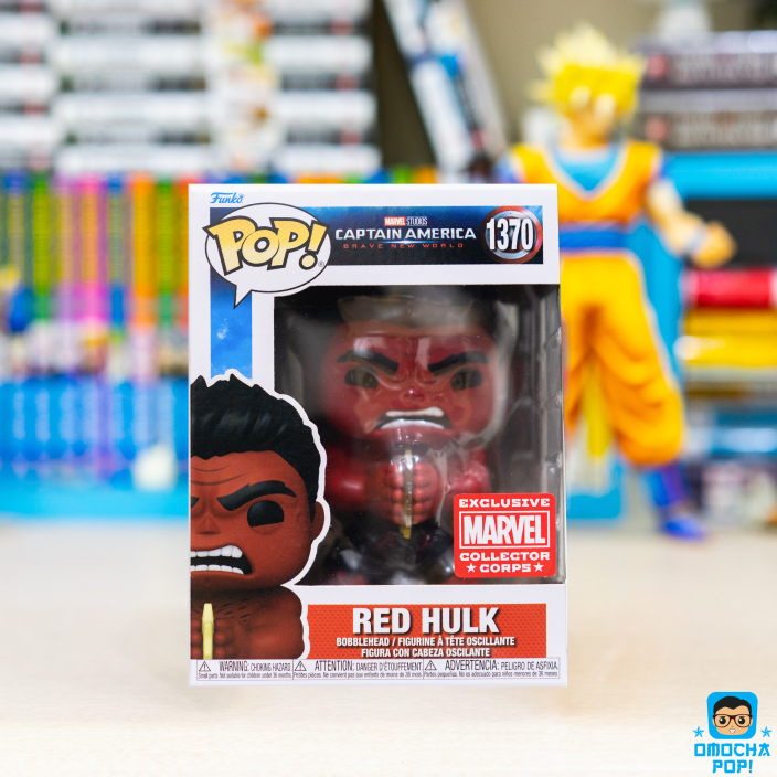 Mô Hình Chính Hãng Funko Pop Marvel - Captain America Brave new world : Red Hulk #1370 Tem MCC exclu