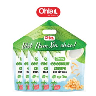 Set nón lá Dừa sấy giòn Ohla (5 túi x 50g)