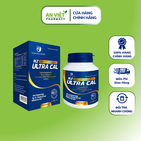 Viên Uống Canxi Nano Hữu Cơ Everyday Health NANO NZ-ULTRA CAL hộp 30 viên