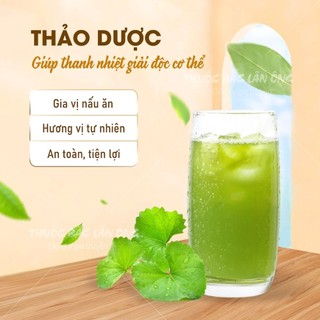 Bột rau má sấy lạnh 100g, nguyên chất, thơm mịn, bột pha uống detox, thanh lọc cơ thể - Lãn Ông