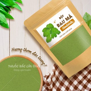 Bột rau má sấy lạnh 500g, nguyên chất, thơm mịn, bột pha uống detox, thanh lọc cơ thể - Lãn Ông
