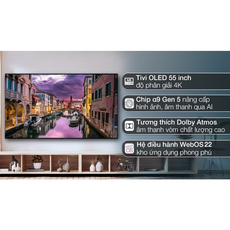 Smart Tivi OLED LG 4K 55 inch 55G2PSA 2022 - INDONESIA