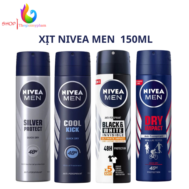 Xịt Khử Mùi Nam Nivea Men 150ml