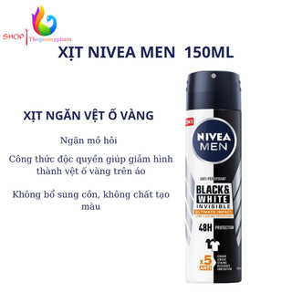 Xịt Khử Mùi Nam Nivea Men 150ml