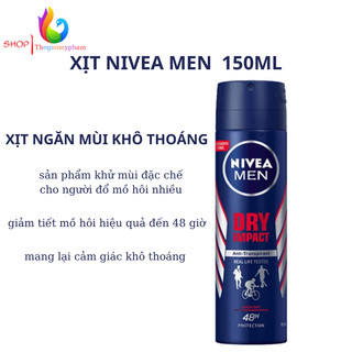 Xịt Khử Mùi Nam Nivea Men 150ml