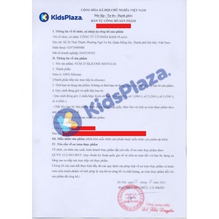 Núm ty bình sữa Moyuum siêu mềm đủ size cho bé (set 2 núm)