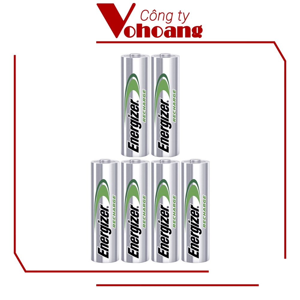 Bộ 6 Pin sạc Energizer TRAY 2000mAh (Bạc)