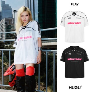 Áo thun thể thao thương hiệu local brand HUGU - PLAY* - vải lưới, in lụa thoáng mát, phong cách thể thao