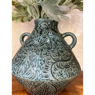 Bình gốm hoa văn cổ điển sang trọng - bình hoa cao cấp decor