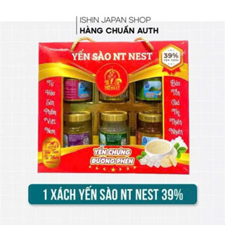   Hàng Tặng  Set 6 Chai Yến Sào Cao Cấp Mix Vị NT Nest 39% Tổ Yến 70ml x 6 Chai Bồi Bổ sức khỏe tăng đề kháng 