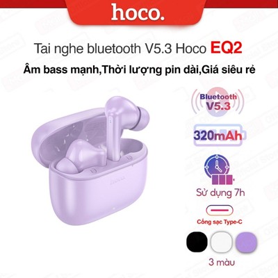 Tai nghe giá tốt Hoco EQ2 - Chống ồn, Pin lâu, Âm thanh sống động pin 320mah sử dụng liên tục 7 giờ