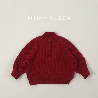  Size  10-27kg  Áo cadigan len đỏ chui đầu Mtiny Queen mặc noel tết cho bé trai bé gái hàng loại 1 