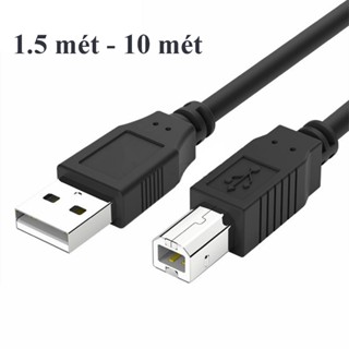 Dây Cáp Máy In USB 2.0 Chống Nhiễu Băng Thông 480Mbps – Dài 1.5m 3m 5m 10m