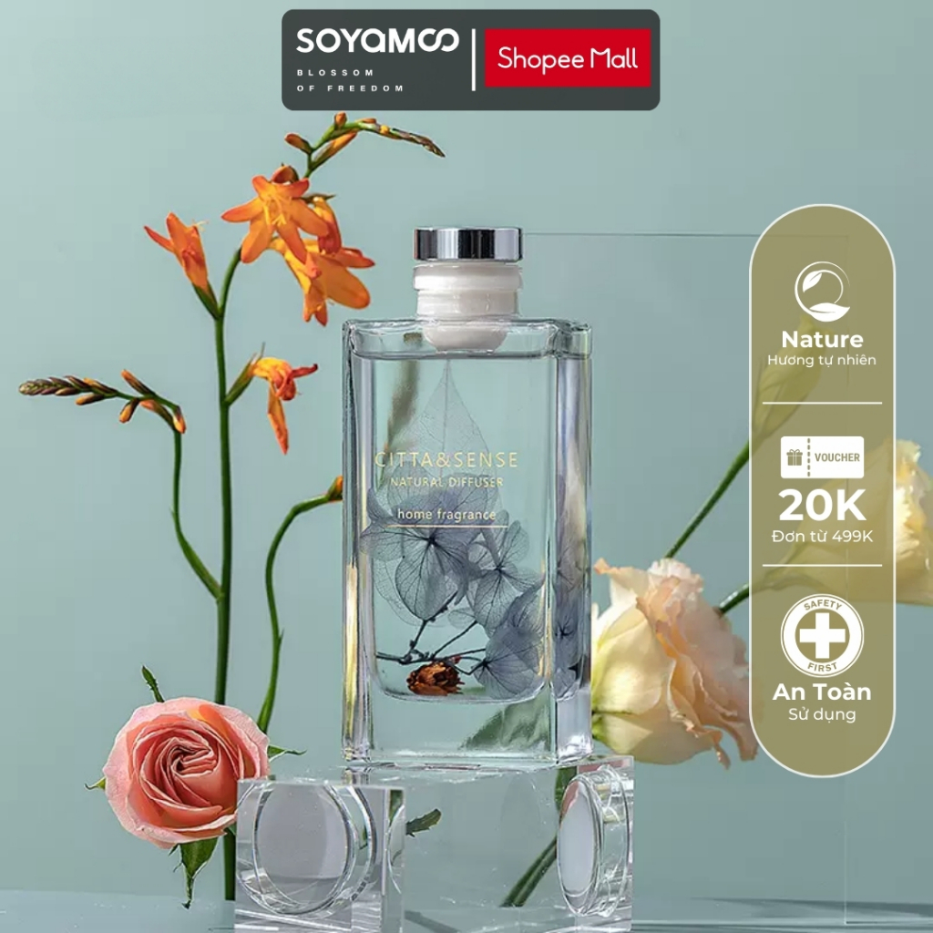 Tinh Dầu Thơm CITTA DREAM FLOWER 200ML Sang Trọng, Phù Hợp Cho Mọi Không Gian Trong Nhà - SOYAMOO