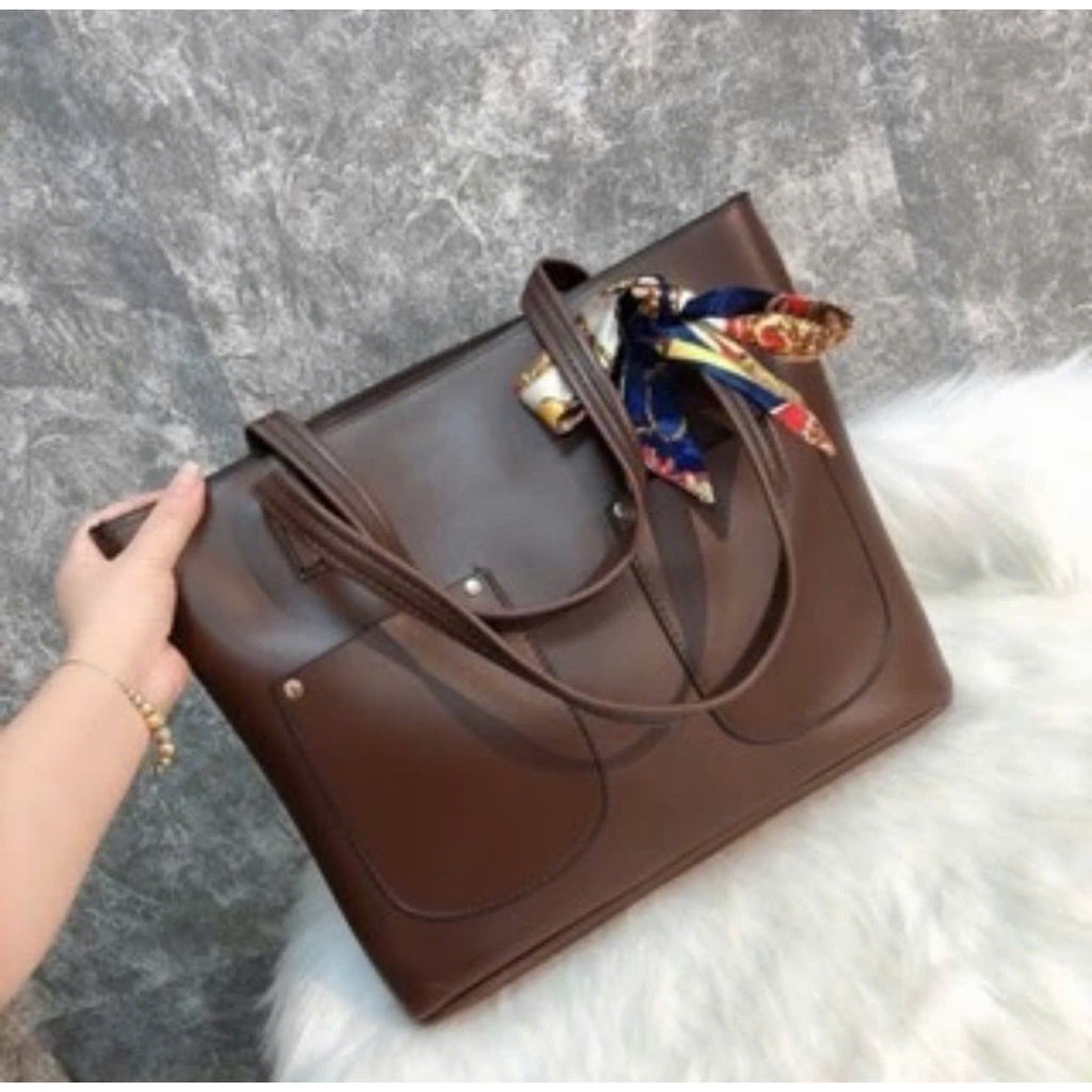 Túi Xách Nữ Da Mềm Pu Công Sở Đựng Lap Top A4 Bản To Phù Hợp Đi Dạy Đi Học Đi Làm Đi Chơi -Shop_quangdung886