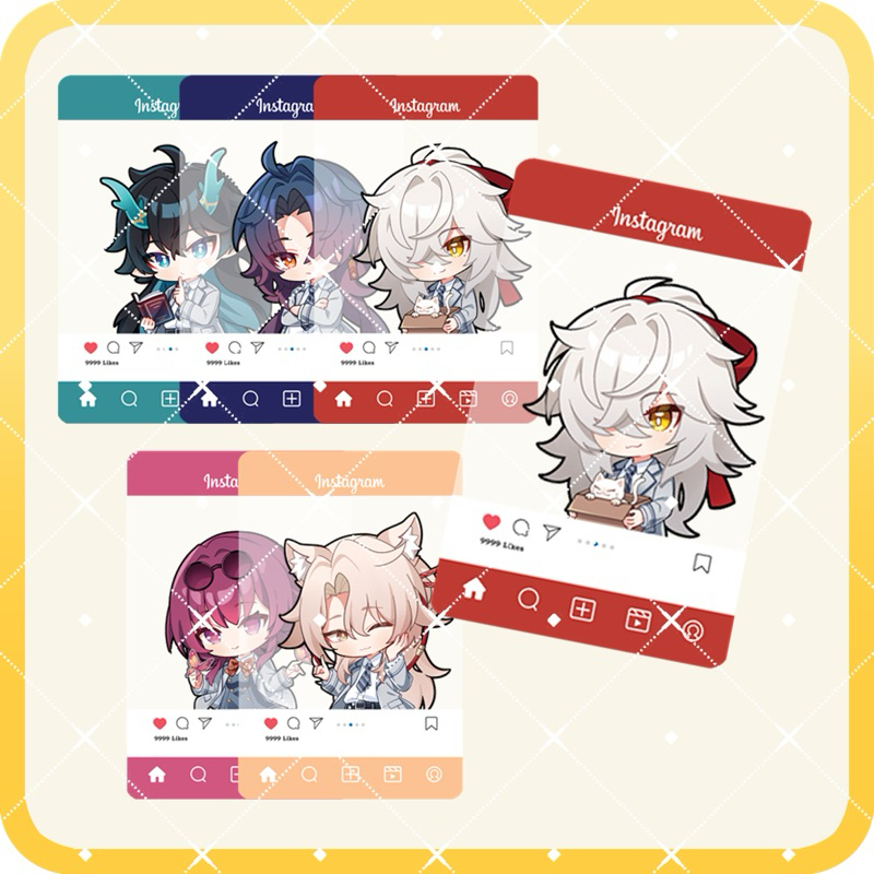 (Hàng artist Việt Nam AENA) Card Bo Góc Instagram Standee Honkai Star Rail DanHeng Blade JingYuan Ji