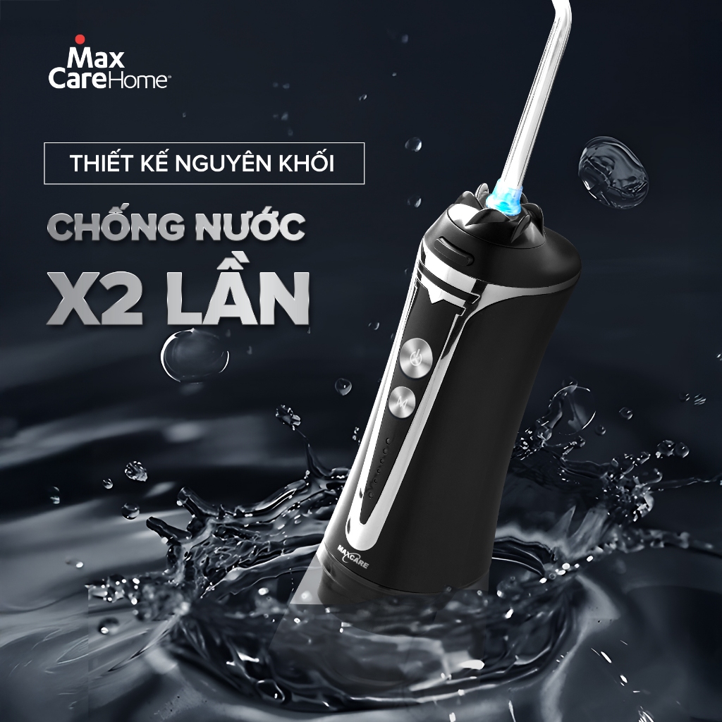 Máy Tăm Nước Cầm Tay Công Nghệ Nhật Bản Maxcare Max468Prime 5 Chế Độ, Thiết Kế Nguyên Khối 300ml | BigBuy360 - bigbuy360.vn