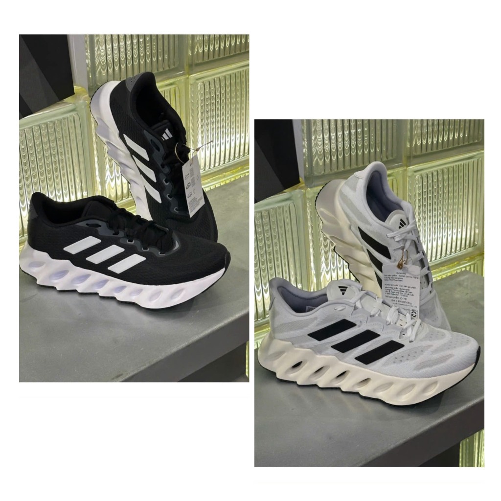[ CHÍNH HÃNG ] GIÀY ADIDAS SWITCH RUN MÀU TRẮNG / ĐEN | GIÀY THỂ THAO CHẠY BỘ TRẮNG / ĐEN | MÃ  ID17