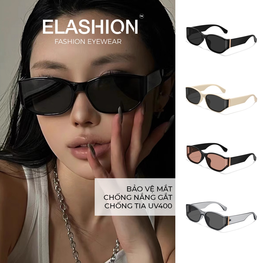 Kính râm Nam Nữ ELASHION, Kính mát TR90 bền bỉ cùng tròng kính phân cực chống tia UV400 - E184