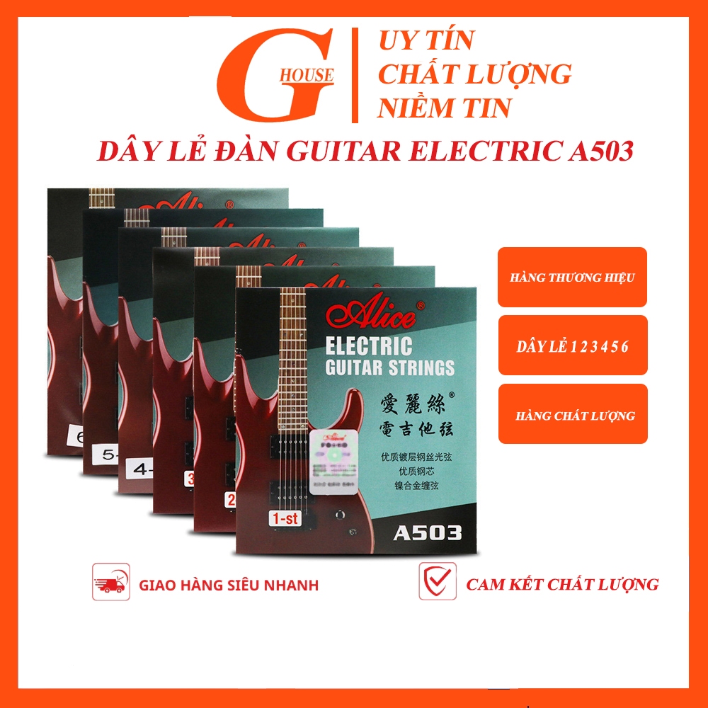 Dây Lẻ Đàn Guitar Điện Electric A503 | Dây Electric Guitar Lẻ 1-2-3-4-5-6 | Hàng Thương HIệu