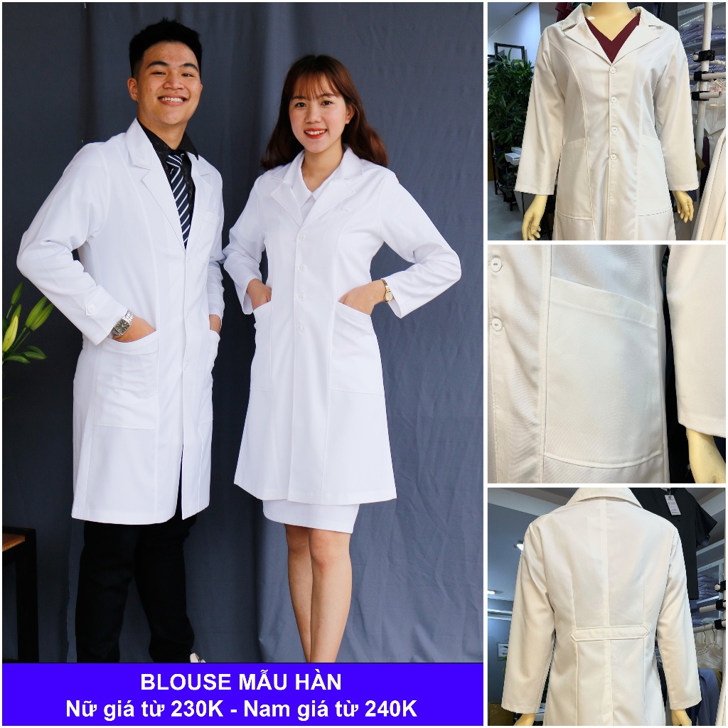 Áo Blouse (Blue) Bác Sĩ Uy Tín - Thương hiệu TN Medical