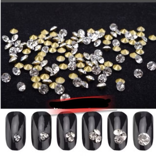 Đá chân nhọn trắng size ss0-ss45
