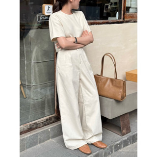 Quần linen ống rộng hack dáng - Linen Pants