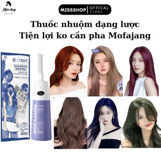 Thuốc nhuộm tóc Bubble Hair Dye Essence dạng kem lỏng MofaJang 200ml  dành cho tóc thường và tóc bạc