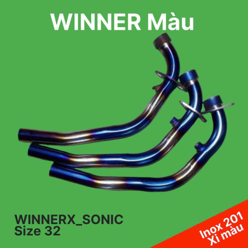 Cổ Pô Thay cho xe Winner và Sonic inox màu.