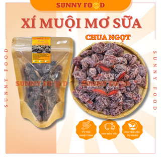 Xí muội ô mai mơ sữa không hạt chua mặn ngọt 100gr-250gr-500gr SUNNY FOOD - Ăn Vặt Thả Ga