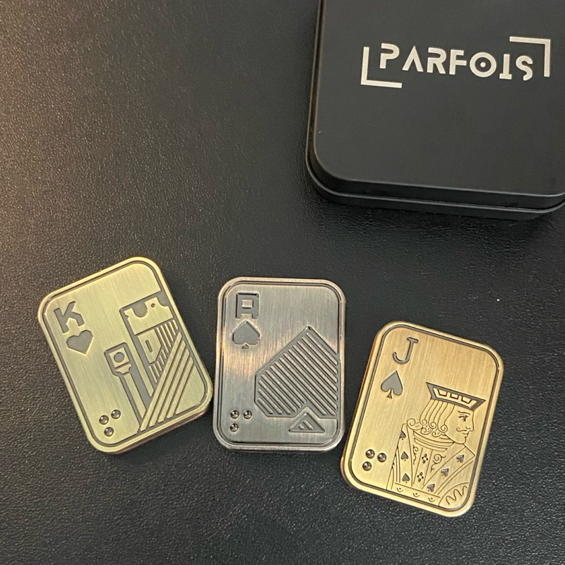 Đồ chơi giảm stress EDC - Bài lật từ tính - Metal fidget cards - Toy