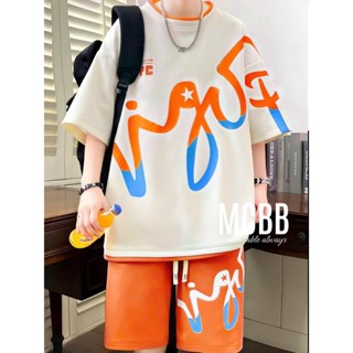  Mcbb 41-76kg 100% cotton bộ quần áo nam áo thun nam quần shorts đồ bộ nam set bộ mặc nhà nam cộc tay 