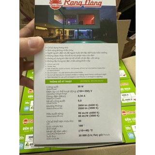( Rạng Đông - có VAT ) ( AC 220V ) Bóng LED Trụ 30W Rạng Đông