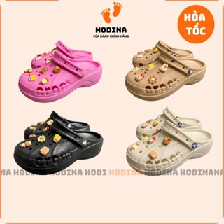 Dép Crocs nữ BAYA PLATFORM CLOGS Xăng Đan Đế Cao 5P , Giày Sục Crocs sandal Đi Biển Giày Chống Trượt Hàng Cao Cấp