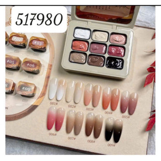  Bộ Gel Dặm Ombre Mini Cho Nail 9 Màu 