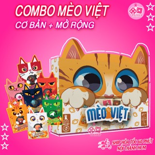 [ CAO CẤP ] Mèo nổ exploding kittens phiên bản việt và full 8 bản mèo nổ mở rộng