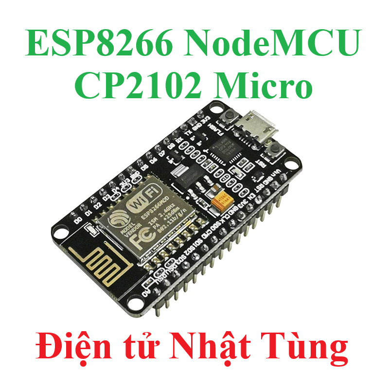 ESP8266 NodeMCU Lua CP2102 Micro Kit phát triển ra chân Esp8266