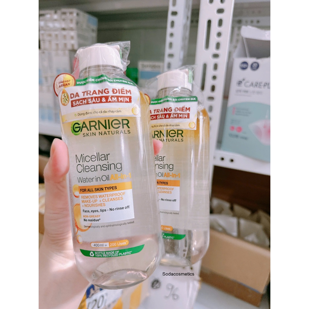 DẦU TẨY TRANG GARNIER -VÀNG 400ML
